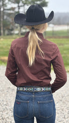 Solid Button Down Shirts ~ Chocolate - Henderson's Western Store