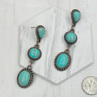 Western Dangle Earrings ~ Blue - Henderson's Western Store