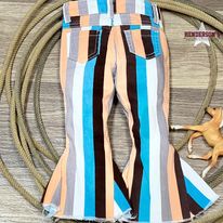 Striped Flare Denim - Henderson's Western Store