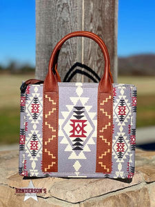 Load image into Gallery viewer, Wrangler Southwest Print Tote ~ Lavender - Henderson&#39;s Western Store