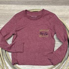 Wrangler Boys Logo Tee ~ Burgundy - Henderson's Western Store