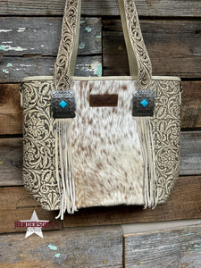 Load image into Gallery viewer, Wrangler Hair-On Tote - Henderson&#39;s Western Store