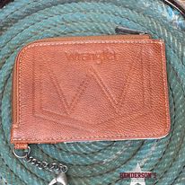 Wrangler Southwest Print Mini Zip Card Case ~ Cream - Henderson's Western Store