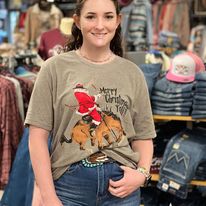 Bronc Santa Tee - Henderson's Western Store