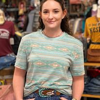 Aztec print Tee by Rock & Roll - Henderson's Western Store