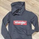 Boys Wrangler® Hoodie ~ Charcoal - Henderson's Western Store
