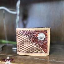 Acorn W/Berry Concho Wallet - Henderson's Western Store