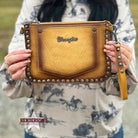 Wrangler Rivets Crossbody/Wristlet ~ Yellow - Henderson's Western Store