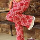 Girl's Bandana Button Flare by Rock & Roll ~ Scarlet - Henderson's Western Store