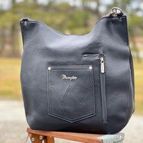 Load image into Gallery viewer, Wrangler Oversize Hobo ~ Black - Henderson&#39;s Western Store