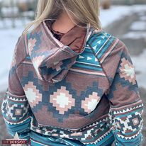 Load image into Gallery viewer, Cowgirl Legend Aztec Hoodie - Henderson&#39;s Western Store