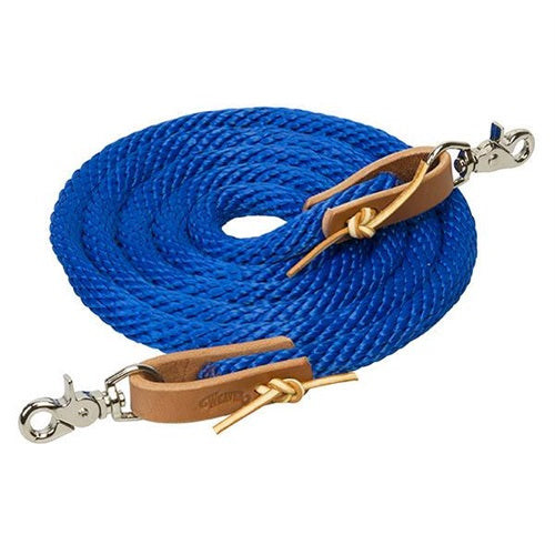 8' Poly Roper Reins with Scissor Snap - Henderson's Western Store