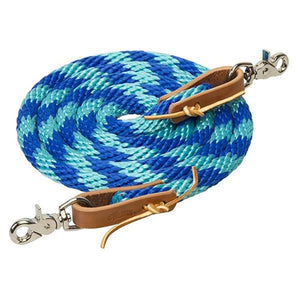 Load image into Gallery viewer, 8&#39; Poly Roper Reins with Scissor Snap - Henderson&#39;s Western Store