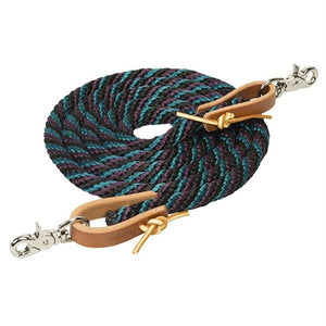 Load image into Gallery viewer, 8&#39; Poly Roper Reins with Scissor Snap - Henderson&#39;s Western Store