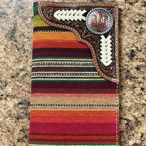 Load image into Gallery viewer, Serape Cactus Concho Checkbook - Henderson&#39;s Western Store