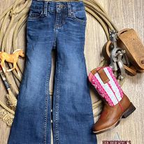 Load image into Gallery viewer, Girl&#39;s Wrangler Trouser Jeans in Faith - Henderson&#39;s Western Store