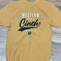 Cinch Graphic Tee ~ Gold - Henderson's Western Store
