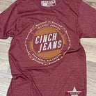 Cinch Graphic Tee ~ Heather Burgundy - Henderson's Western Store