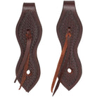 Harness Leather Slobber Straps ~ Basketweave - Henderson's Western Store