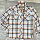 Boy's Retro Wrangler Plaid ~ Black/Rust - Henderson's Western Store