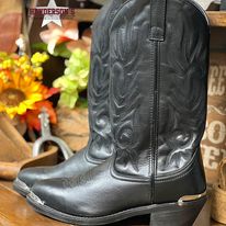 Load image into Gallery viewer, Men&#39;s Black Trucker Boots by Laredo - Henderson&#39;s Western Store