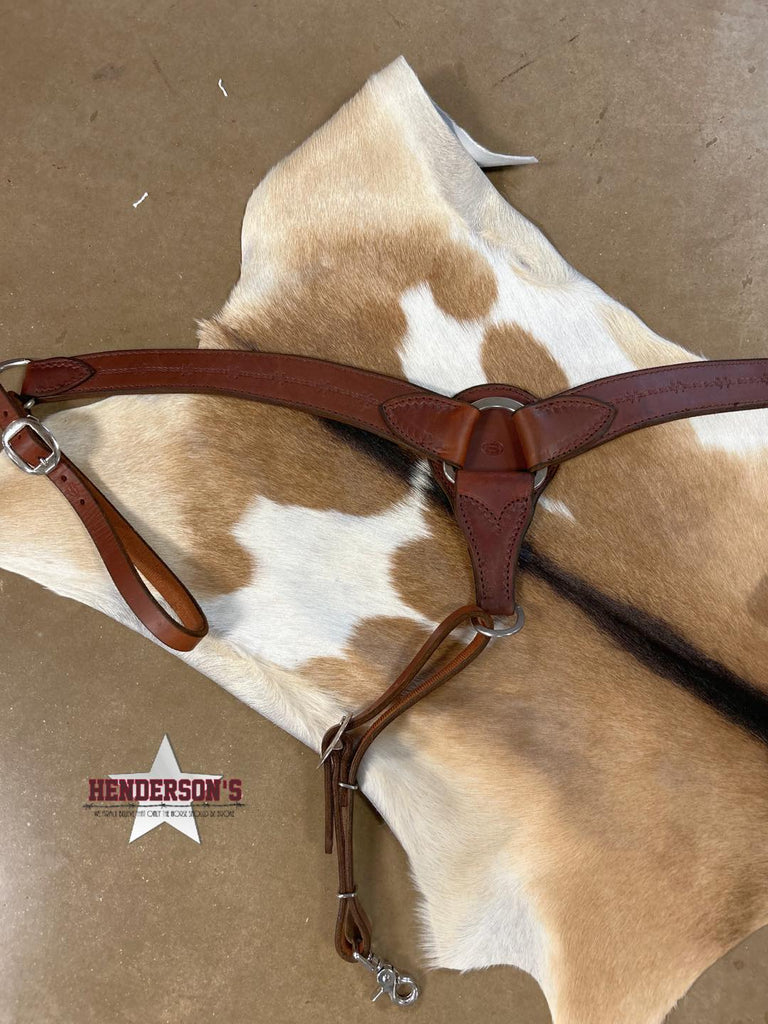 Leather Breast Collar ~ Barbwire - Henderson's Western Store