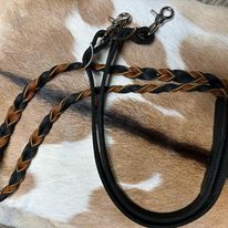 Braided Leather Roper Reins - Henderson's Western Store