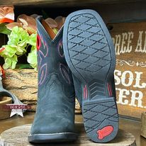 Bowline Junior by Justin ~ Black - Henderson's Western Store