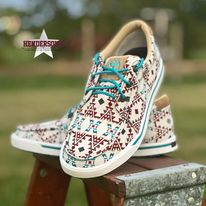 Hooey Lopers by Twisted X ~ Beige Aztec - Henderson's Western Store