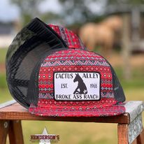 Donkey Cap ~ Red/Black