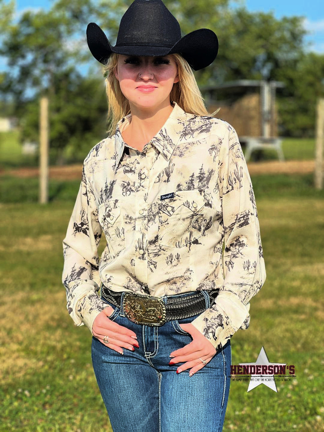 Ladies Wrangler Retro Vintage Shirt