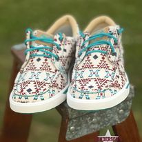 Load image into Gallery viewer, Hooey Lopers by Twisted X ~ Beige Aztec