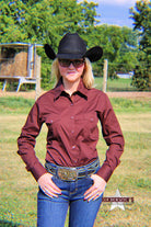 Ladies Panhandle Solid ~ Dk Brown - Henderson's Western Store