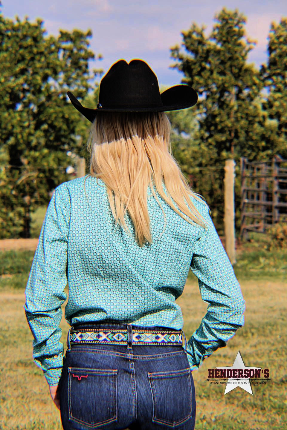 Ladies Rough Stock ~ Turquoise - Henderson's Western Store