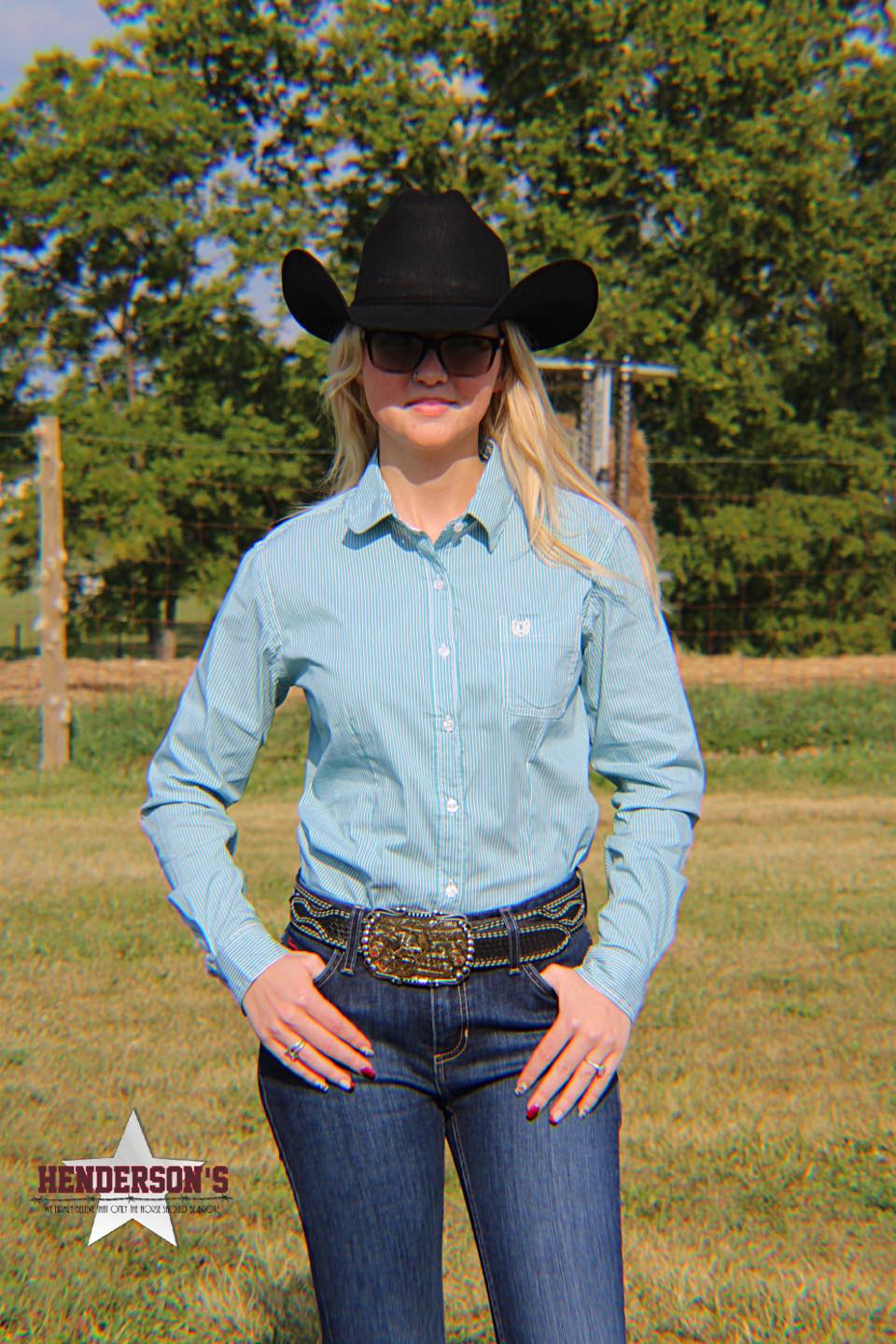 Turquoise Stripe Rough Stock Shirt