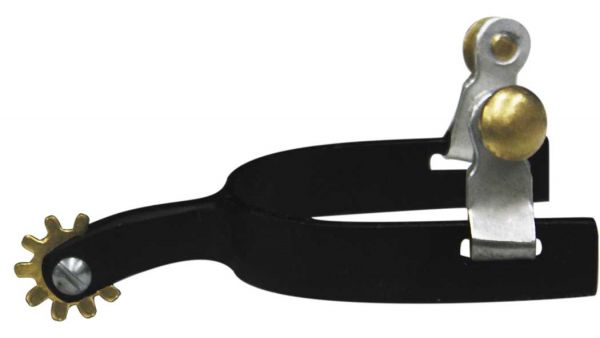 Roper Style Black Steel Spur ~ Youth - Henderson's Western Store