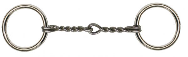 Showman Chrome Plated O-ring Pony bit with twisted broken mouth piece - Henderson's Western Store