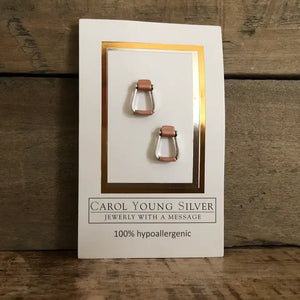 Load image into Gallery viewer, Saddle Stirrup Earrings / Post On Card