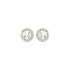 Crystal Halo Stud Earrings ~ iridescent - Henderson's Western Store