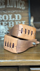 Nettles Stirrups ~ Chisholm Petite Gunstock Oiled ~ 3" - Henderson's Western Store