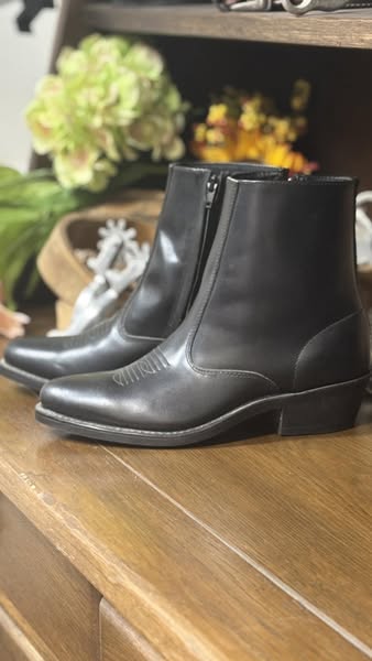 Men's Black zipper Ankle Boot by Laredo - Henderson's Western Store