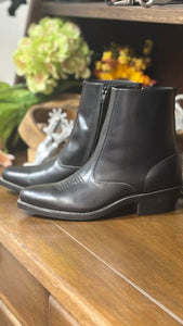 Load image into Gallery viewer, Men&#39;s Black zipper Ankle Boot by Laredo - Henderson&#39;s Western Store