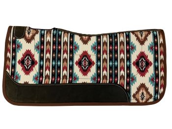 Nylon Printed Contoured Saddle Pad ~Tribal