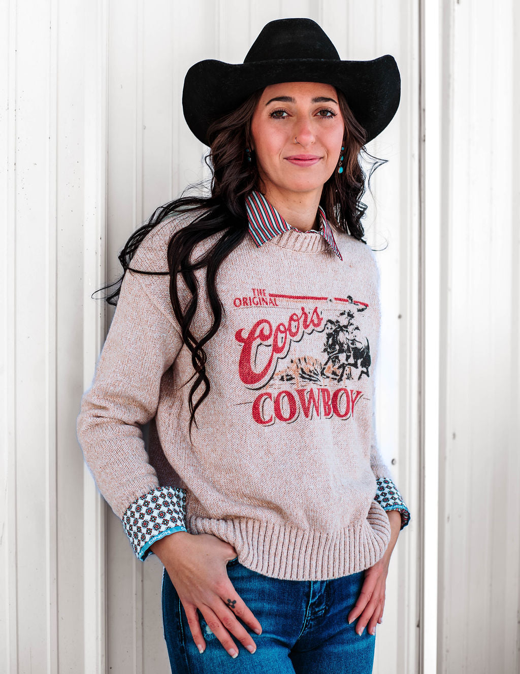 Western Vintage Coors Cowboy Sweater - Henderson's Western Store