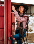 Ladies Striped Cinch ~ Red - Henderson's Western Store