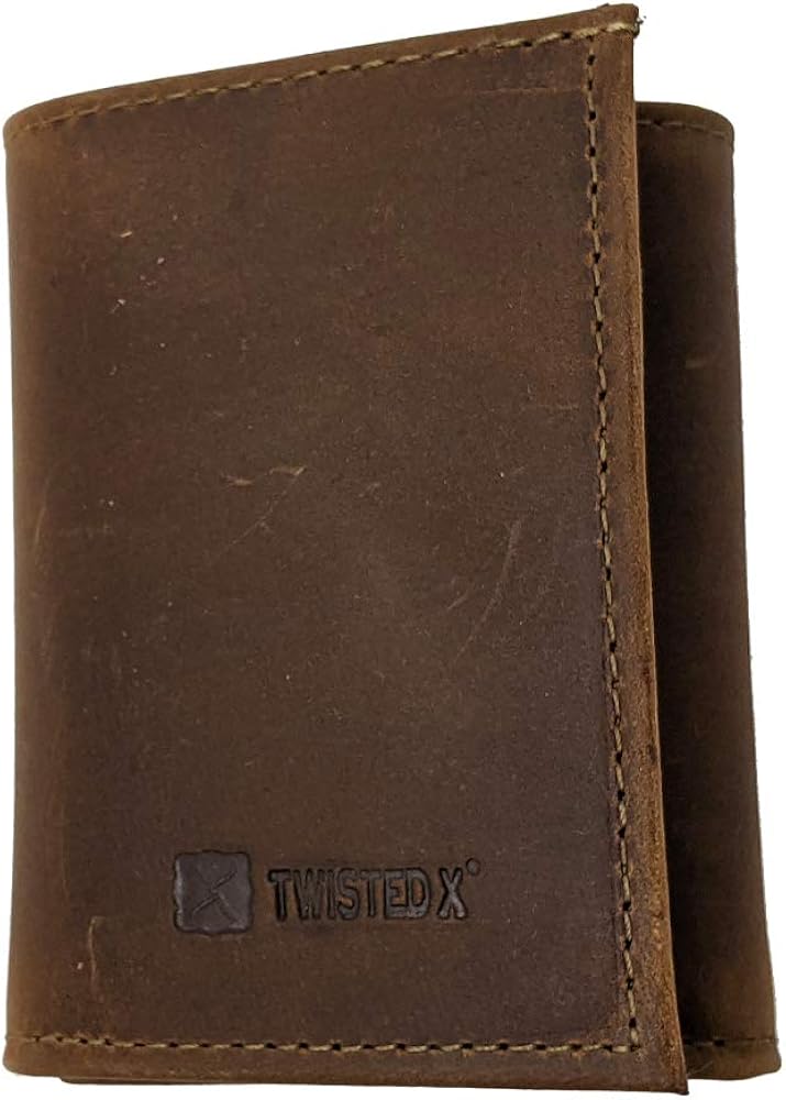 Twisted X Distressed Trifold Wallet