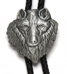 Load image into Gallery viewer, Bolo Tie ~ Wolf