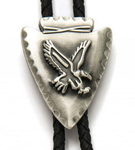 Load image into Gallery viewer, Bolo Tie ~ Arrowhead W/Eagle