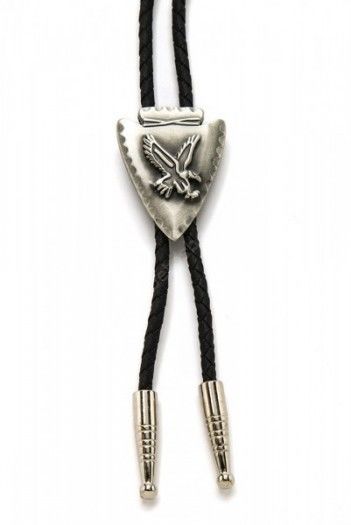 Bolo Tie ~ Arrowhead W/Eagle