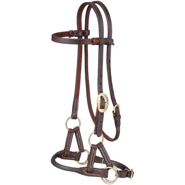 Tough1 Harness Leather Rolled Side Pull